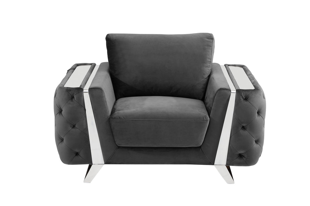 1051 - Contemporary Velvet Chair
