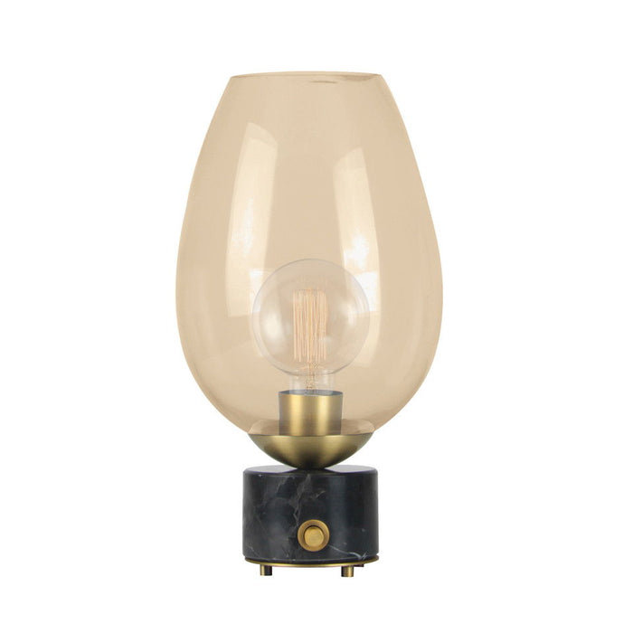 Mikeno And Marble Table Lamp - Gold
