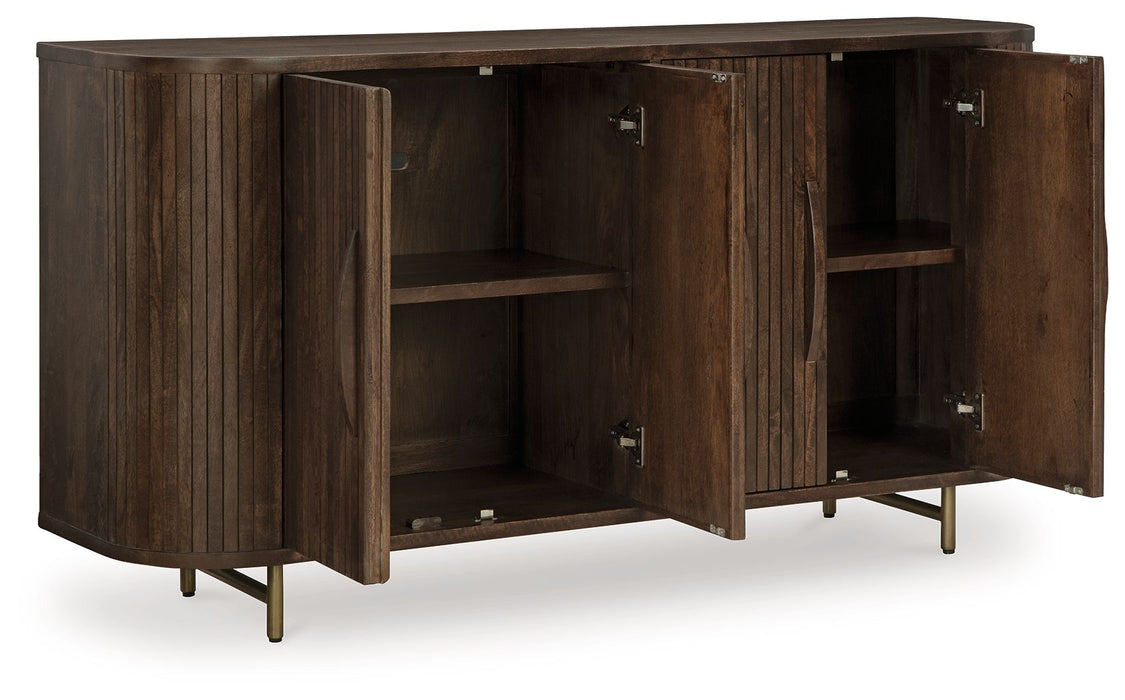Amickly - Dark Brown - Accent Cabinet