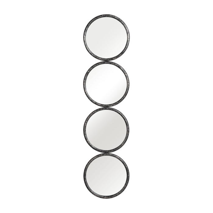 4-Mirrored Circles 48" - Black
