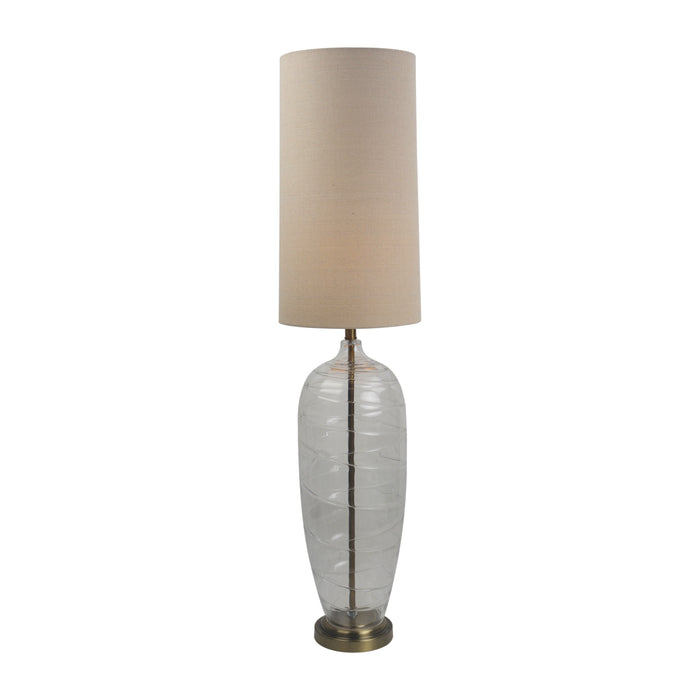 Glass 50" Bottle Table Lamp - Clear