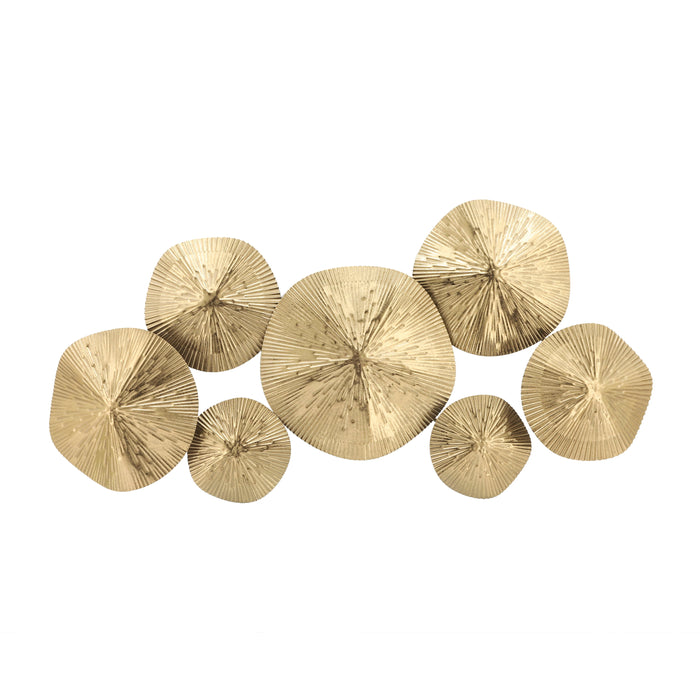 Metal Lily Pads 16" - Gold