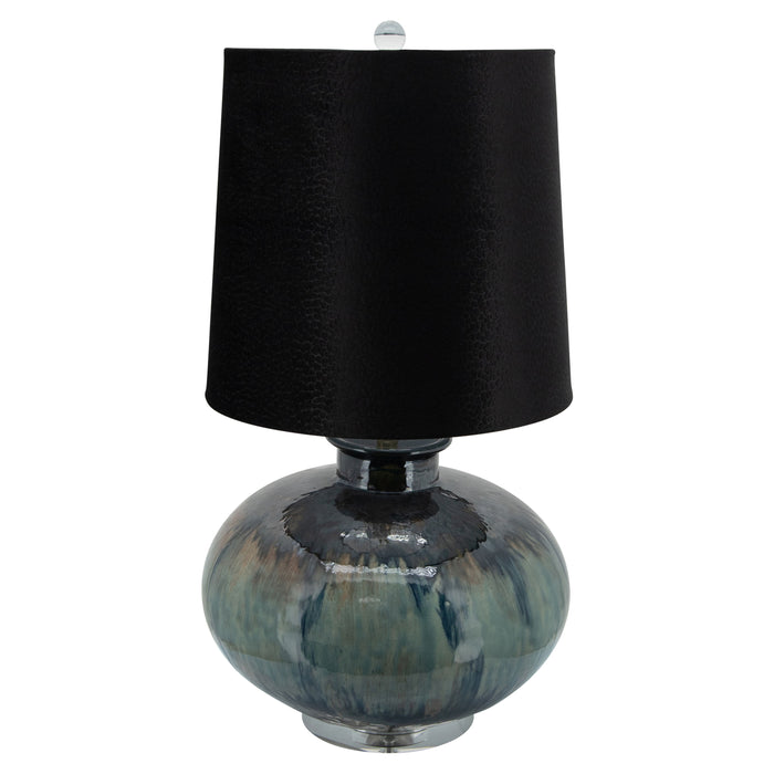 Ceramic Oval Table Lamp 29" - Multi