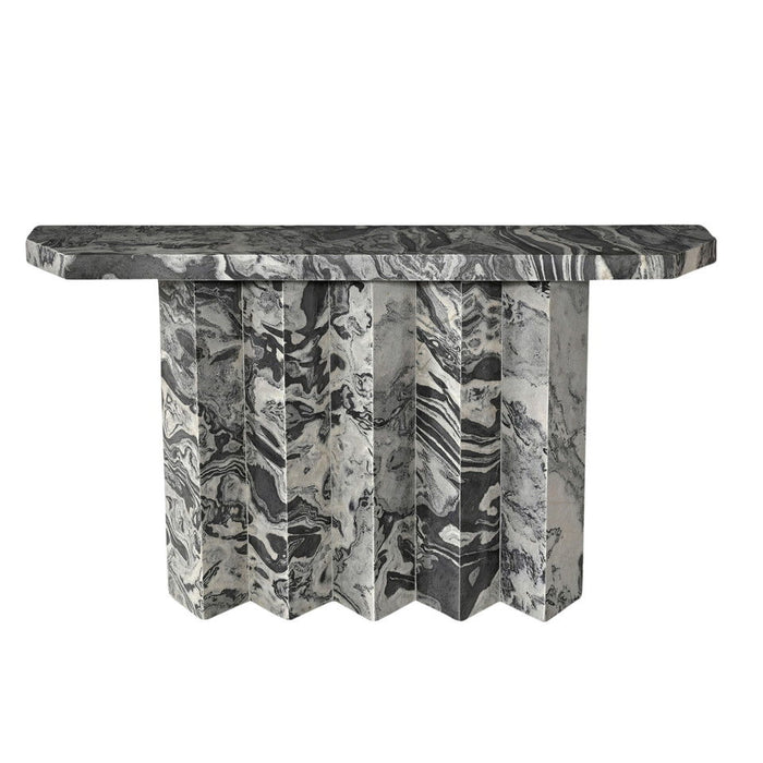 Marquette Marble Console Table - Black