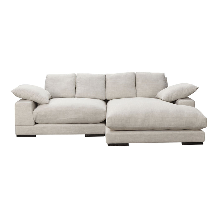 Plunge - Sectional - Beige - Fabric