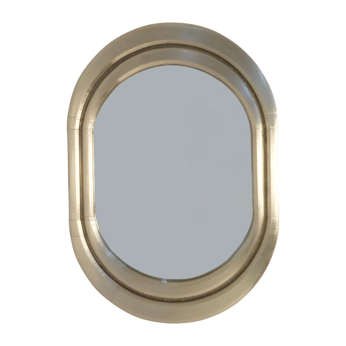 Sabel Oval Clad Mirror - Champagne