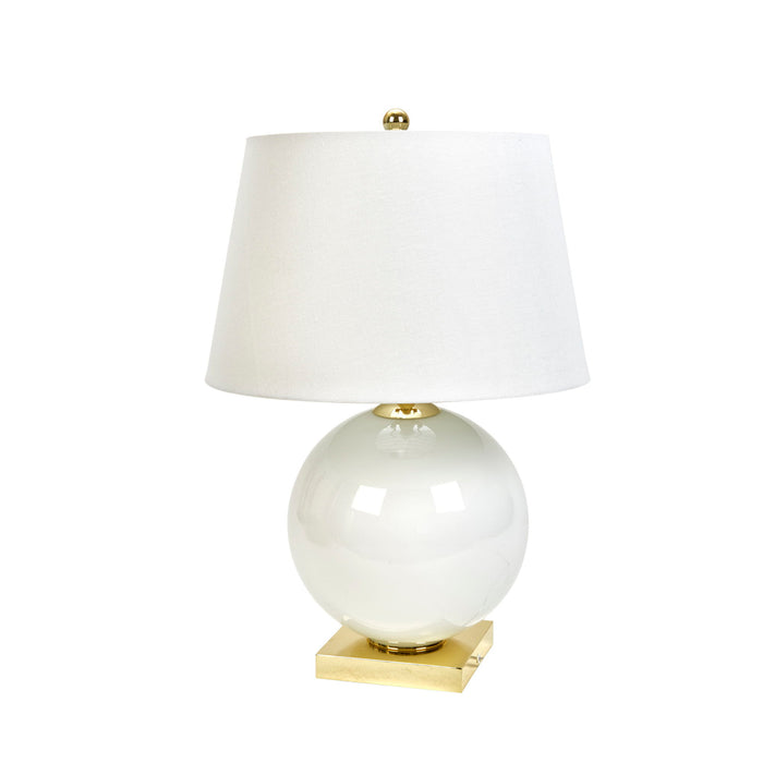 Round Table Lamp 27" - White