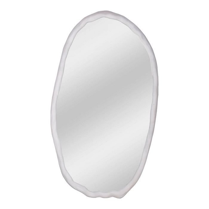 Foundry - Oval Mirror - White