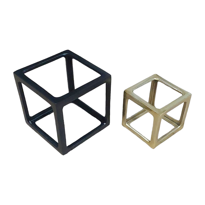 Metal 5 / 7" Open Square Object (Set of 2) - Multi