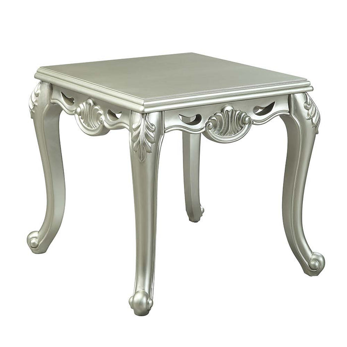 Qunsia - End Table - Champagne Finish