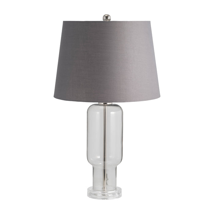 Glass Clear Table Lamp 26" - Smoke