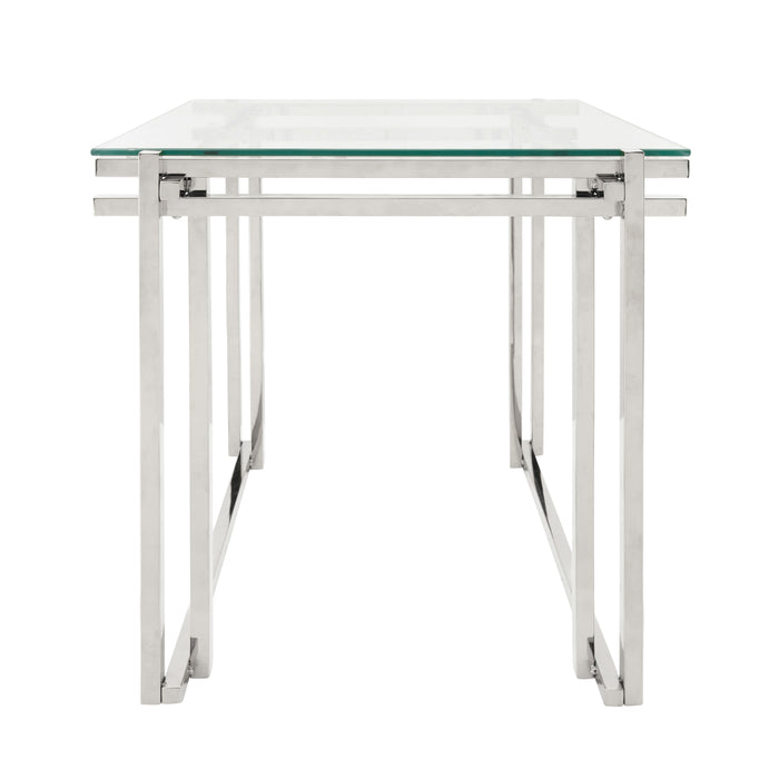 Metal Side Table 24" - Silver