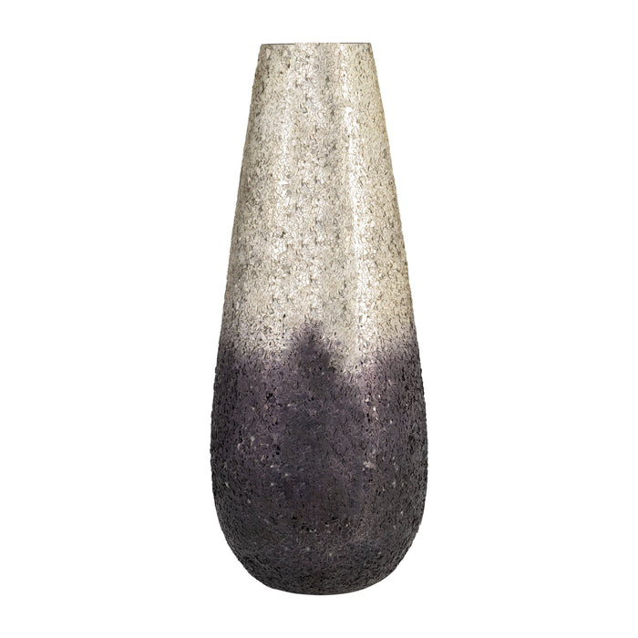 Crackled Vase 18" - Plum Ombre