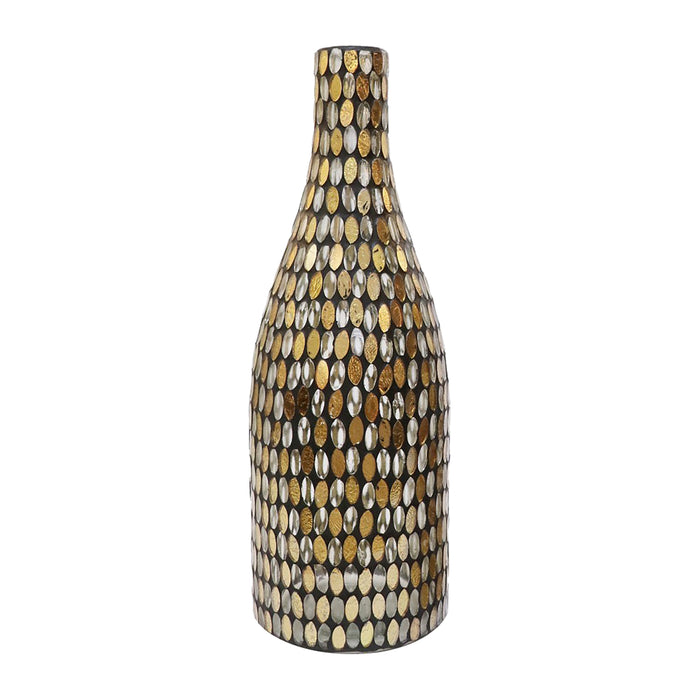 Glass Mosaic Vase 15" - Copper