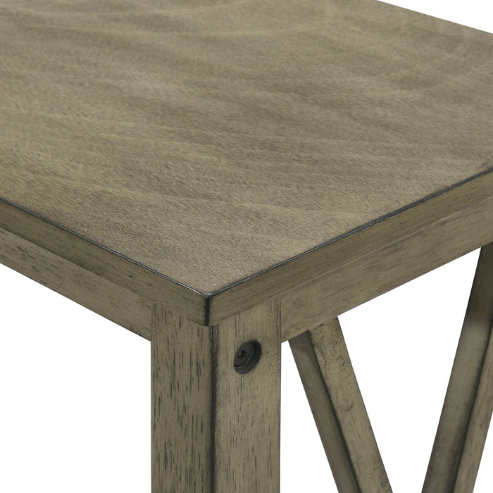 Eden - Chairside Table - Gray - Wood