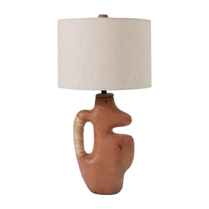 Ecomix Abstract Table Lamp 23" - Terracotta