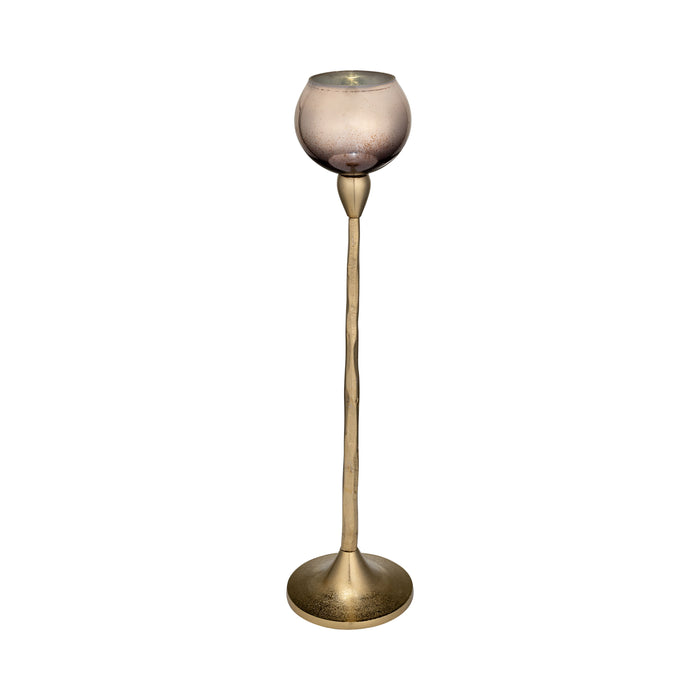 Glass Tealight Holder 21" - Champagne