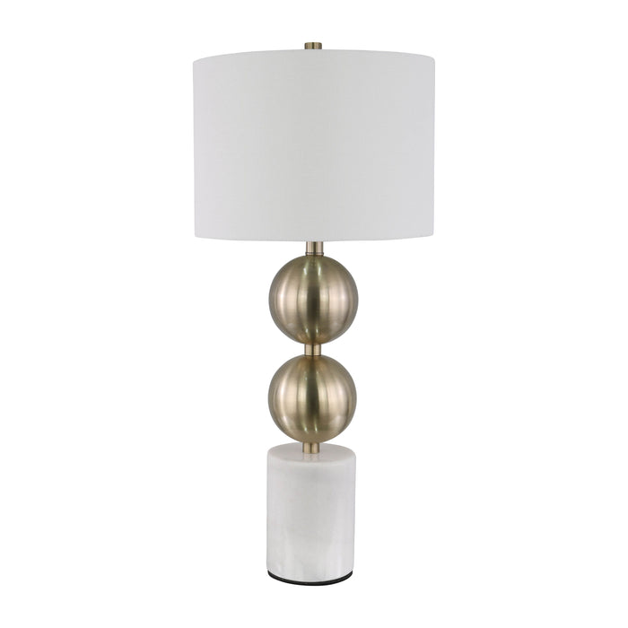 Marble Stacking Orbs Table Lamp 31" - Gold / White