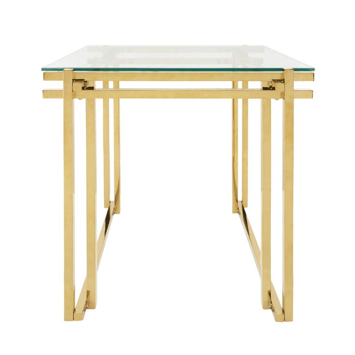 Metal Side Table 24" - Gold