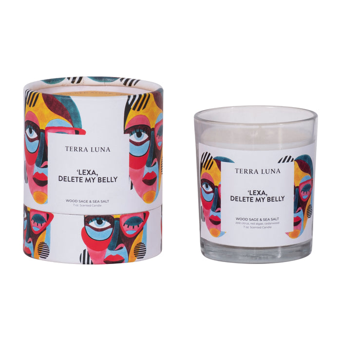 4" 7 Oz Delete My Belly Boxed Candle - Multi