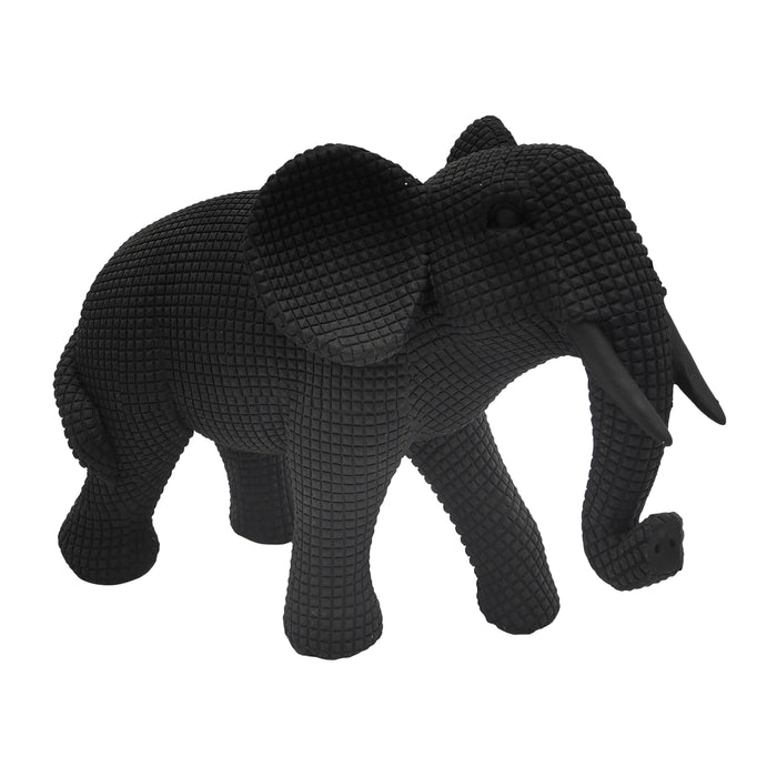 Resin 8" Elephant Deco - Black