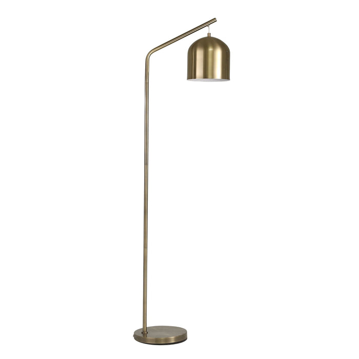 Metal Hanging Dome Floor Lamp 59" - Gold