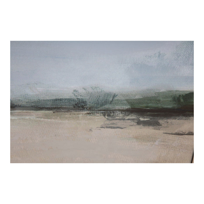Grasslands - Framed Painting - White