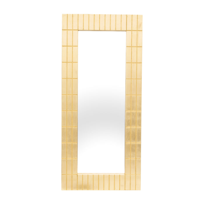 Bars Rectangular Mirror 39X87 - Gold