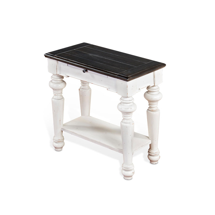 Carriage House - Chair Side Table - White