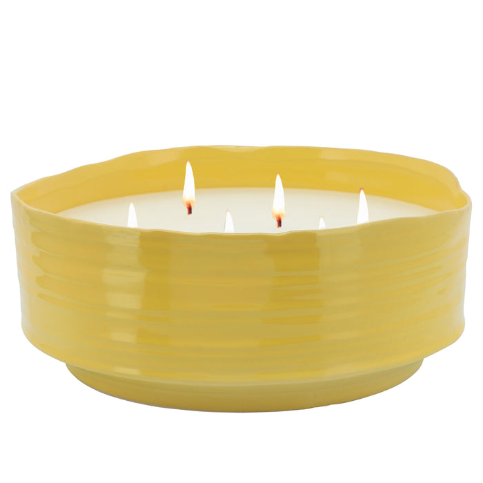 Citronella Candle Planter 10" - Yellow