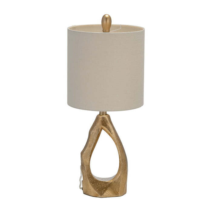 Resin Organic Table Lamp 21" - Gold