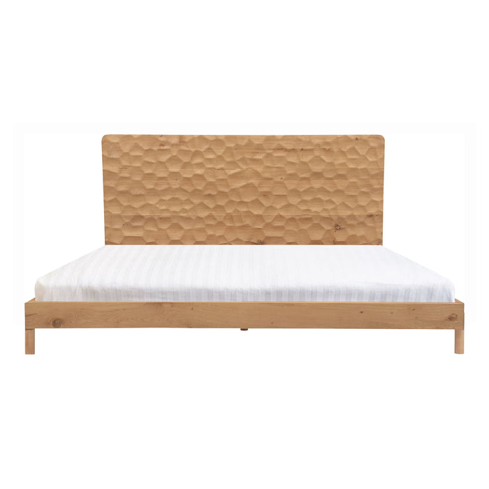 Misaki - King Bed - Natural - Wood