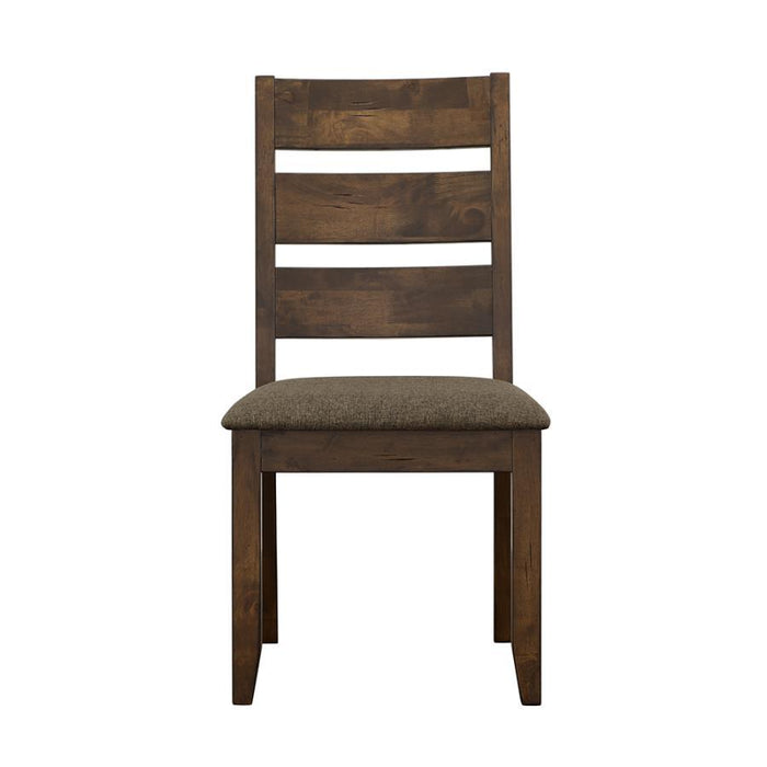 Alston - Ladder Back Dining Side Chairs (Set of 2) - Knotty Nutmeg and Grey