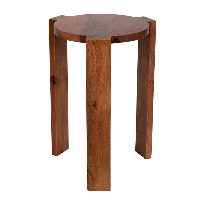 Wood (Set of 4) 14" x 20" Accents Tables - Brown
