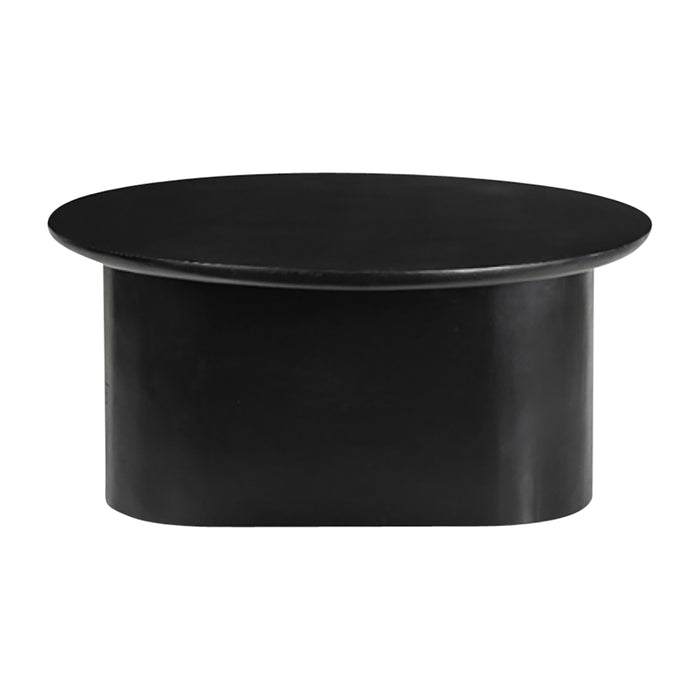 Wood 32" Minimalist Coffee Table - Black