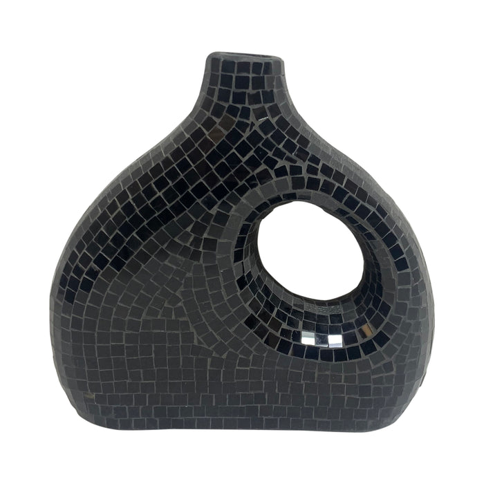 Mosaic Vase - Black