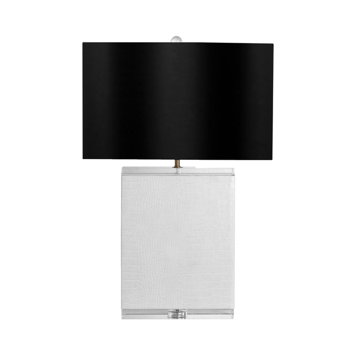 Crystal Table Lamp 29" - White / Black