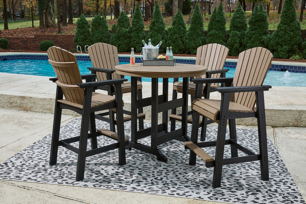 Fairen Trail - Black / Driftwood - 5 Pc. - Dining Set With 4 Chairs