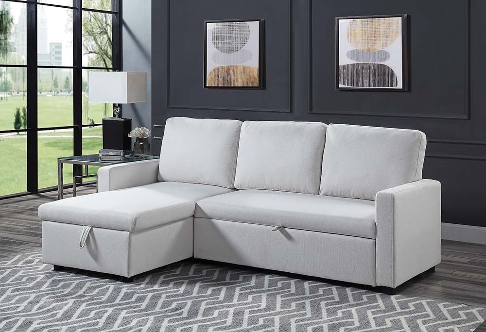 Hiltons - Sectional Sofa - Beige Fabric