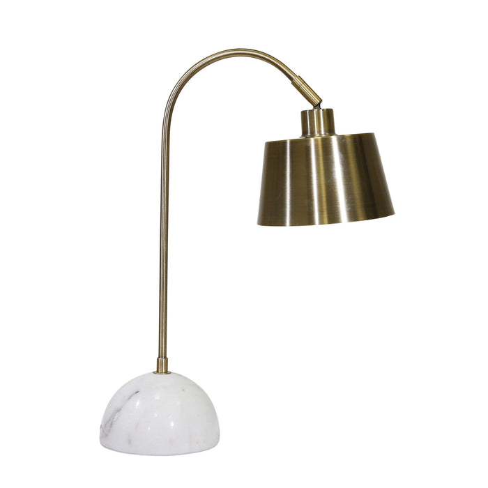 Metal Desk Lamp Brass 22" - Brass