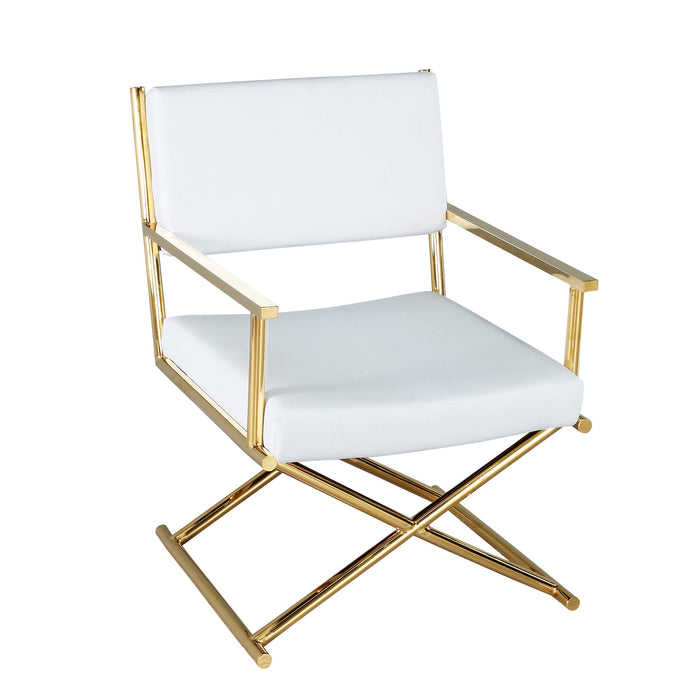 Director'S Chair - White / Gold