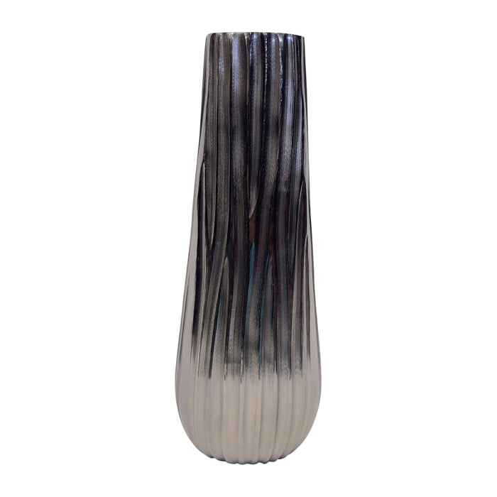 Metal 15" Jesson Small Vase - Graphite