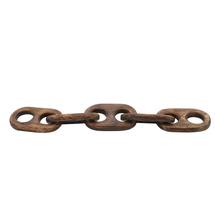 Wooden Chains 18" - Brown