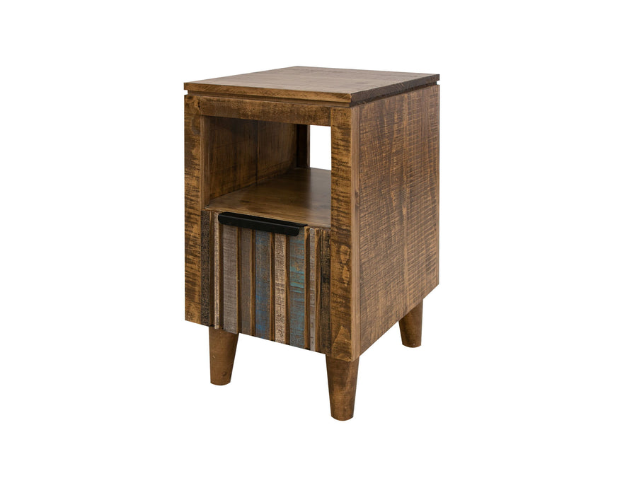 Tiza - Chairside Table - Peanut Brown