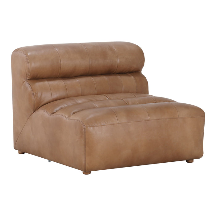Ramsay - Leather Slipper Chair - Tan