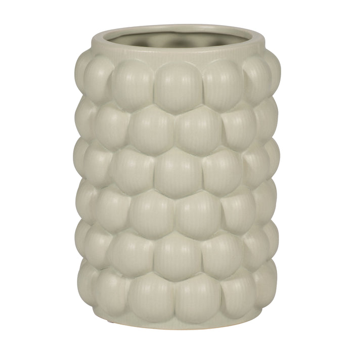 Ceramic Bubble Vase 7" - Cucumber