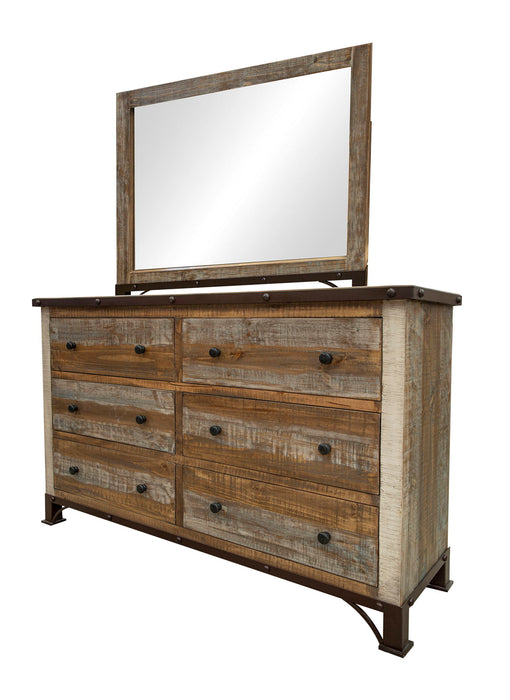 Antique - Dresser With 6 Drawers - Multicolor