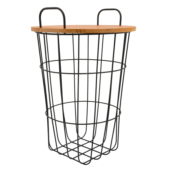 Metal Storage Basket 22" - Brown
