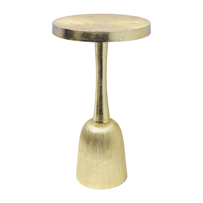 Metal Side Table 12" x 22" - Champagne