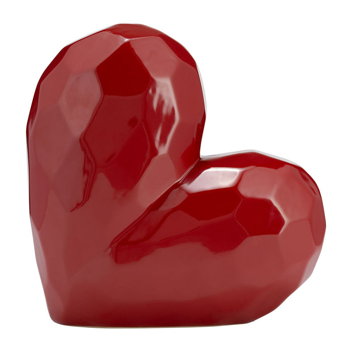 11" Heart Table Deco - Red